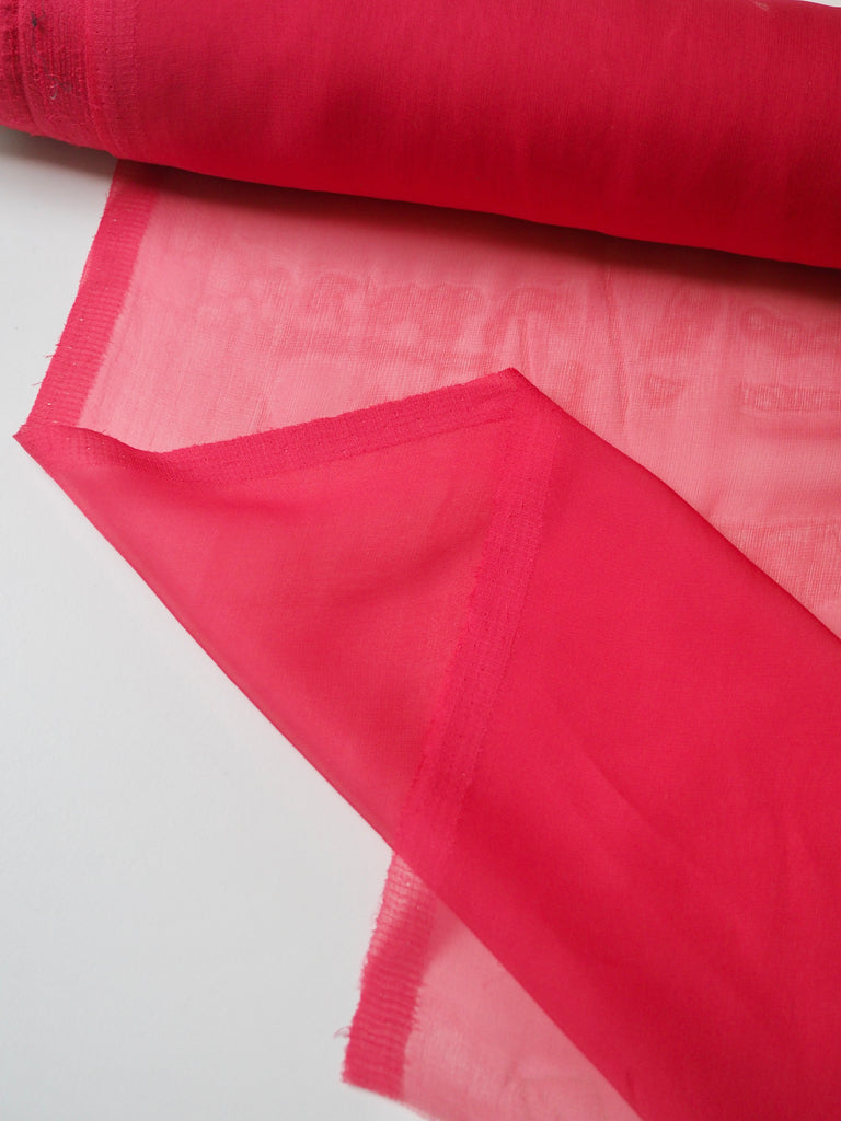 Raspberry Silk Chiffon