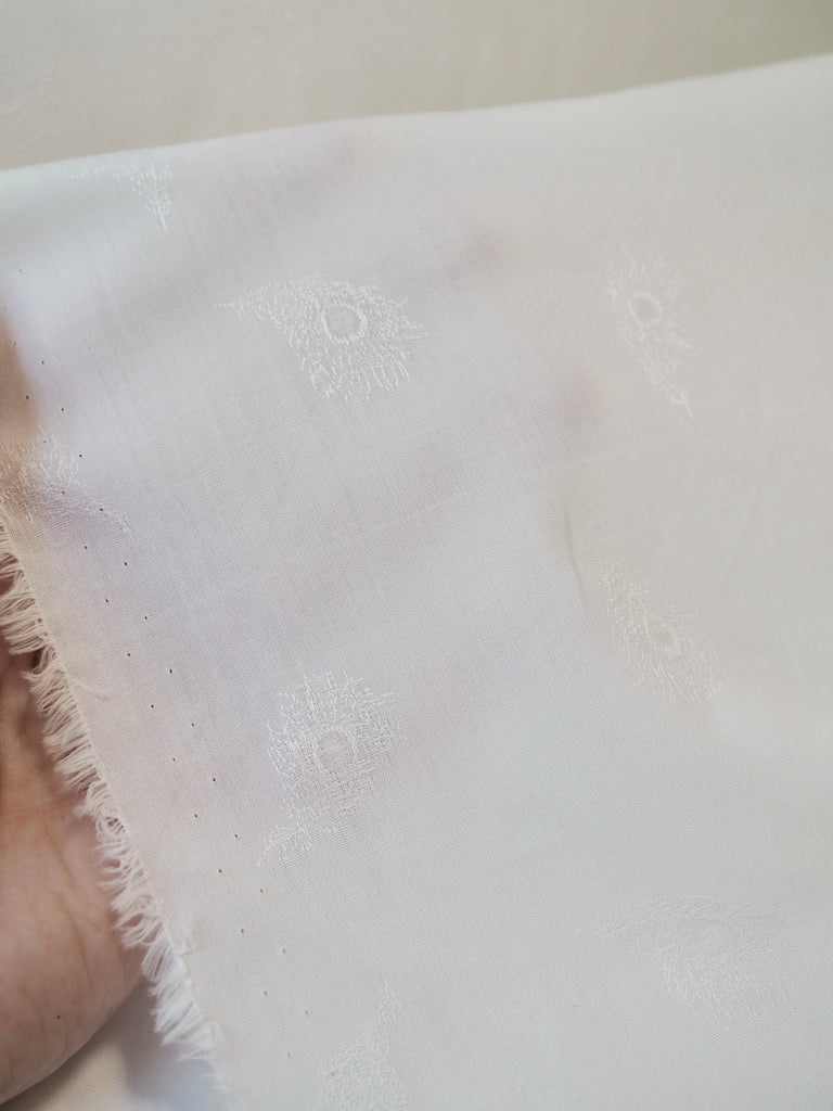 Liberty White Athena Cotton Jacquard