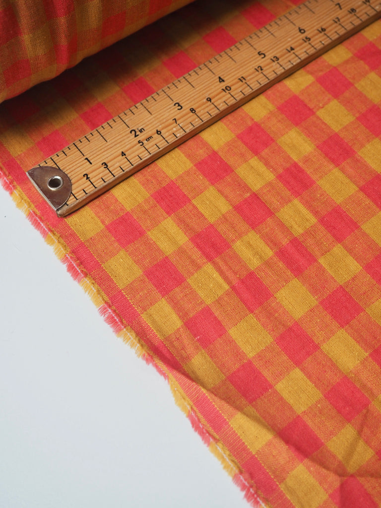 Sunset Gingham Cotton/Linen