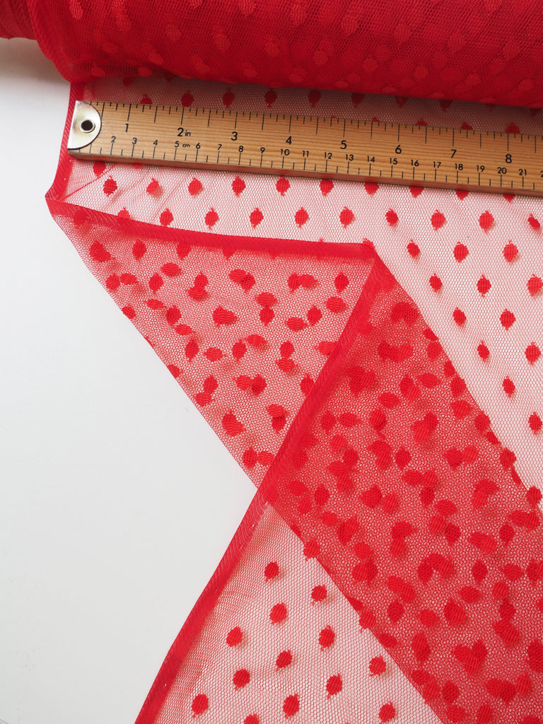 Red Polka Dot Tulle