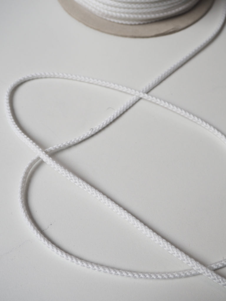 White Braided Cord 3mm
