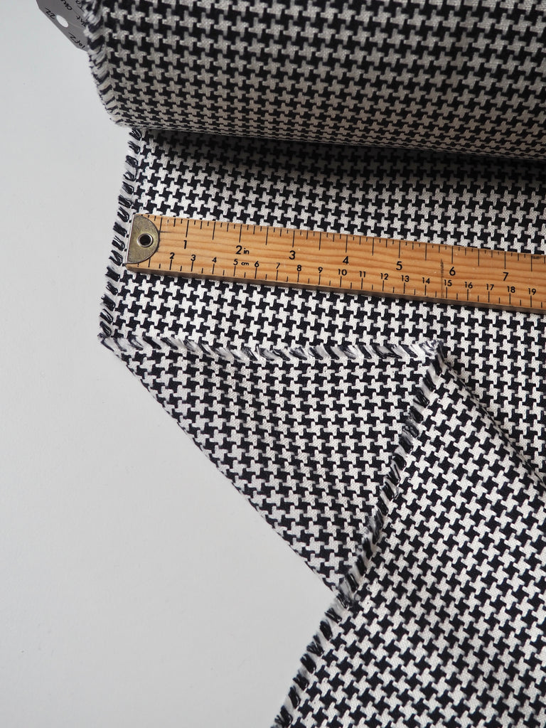 Midnight Check Viscose Jacquard