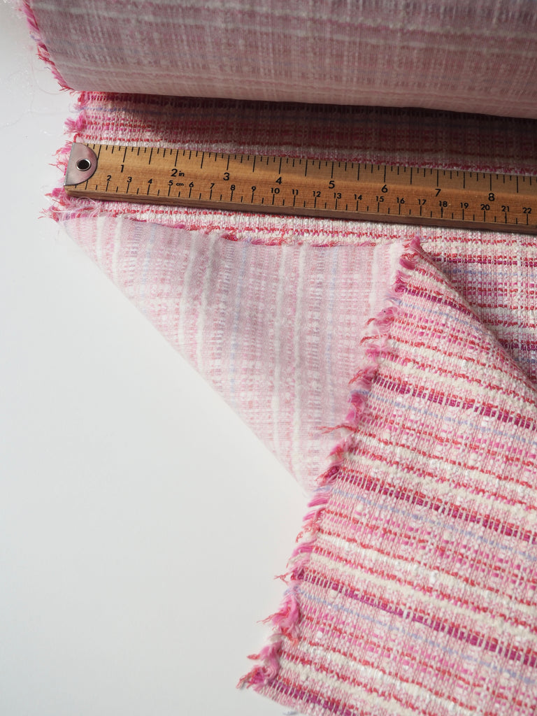 Sweet Pink Interfaced Cotton Tweed