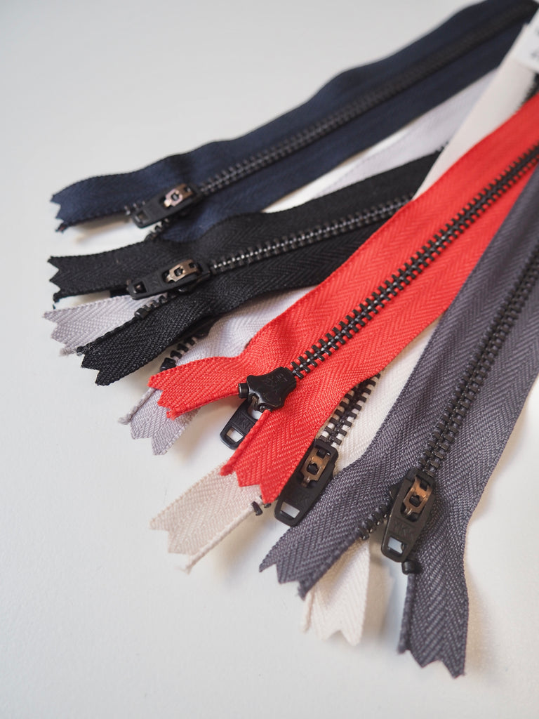 YKK 16cm/6in Narrow Metal Teeth Jeans Zips