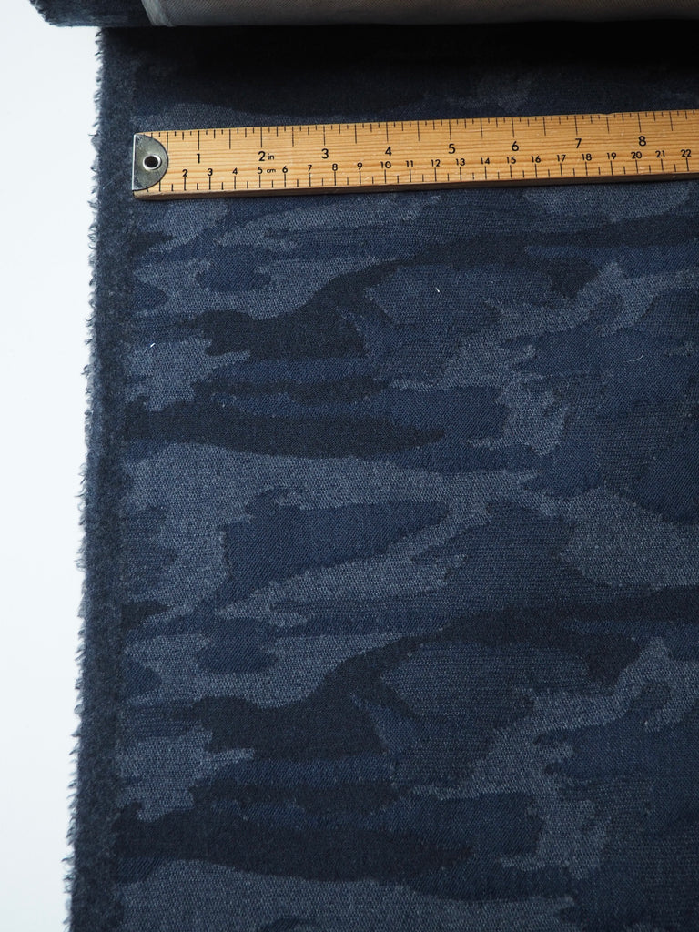 Navy Camouflage Waterproofed Wool