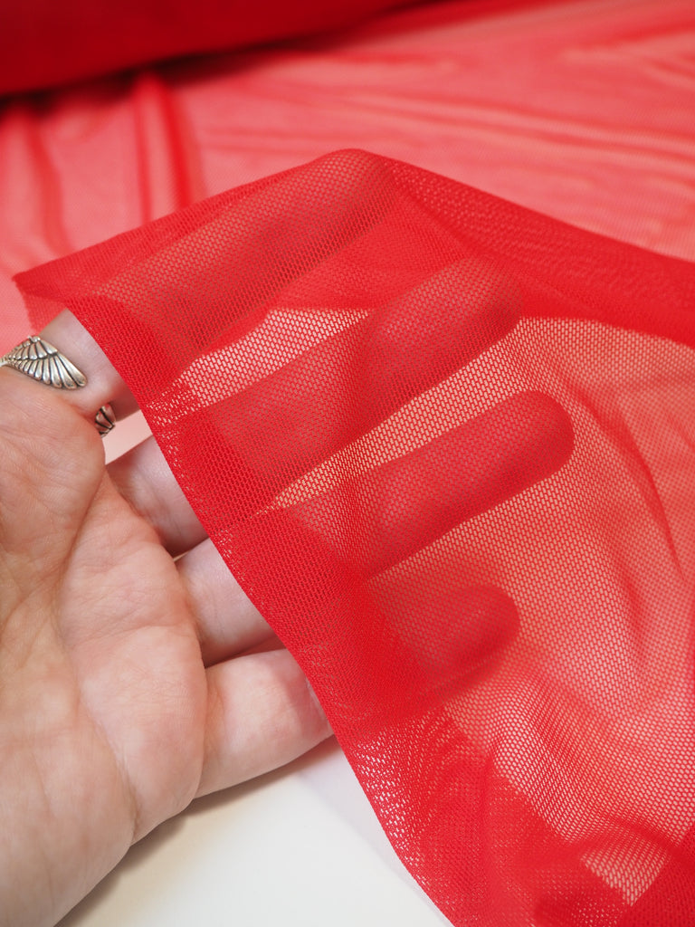 Red Stretch Mesh