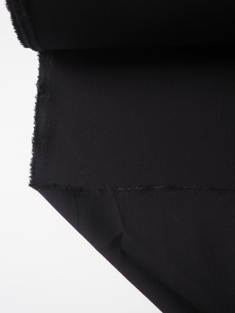 Black Wool Crepe