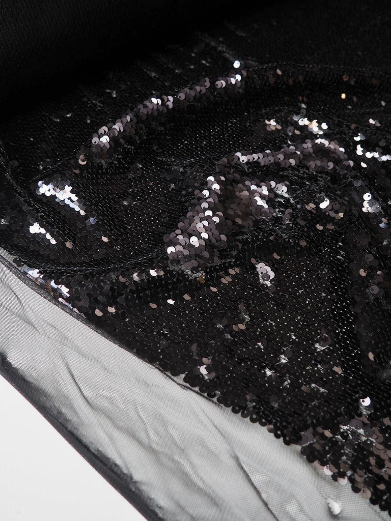 Black Mermaid Sequin Tulle