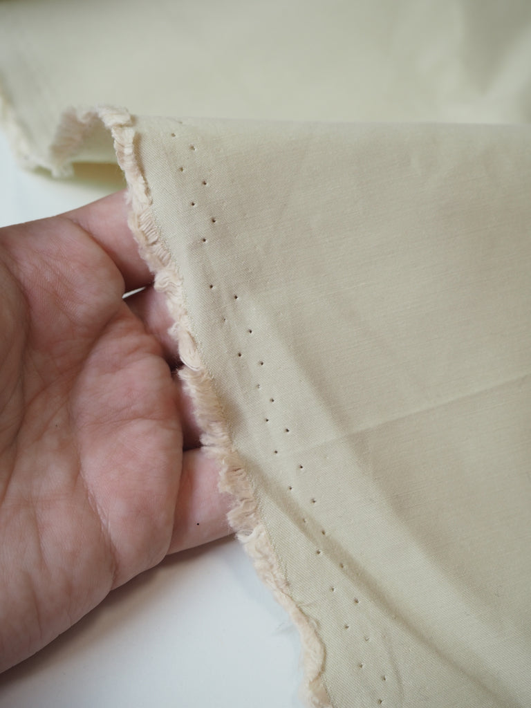 Beige Cotton/Nylon Taffeta