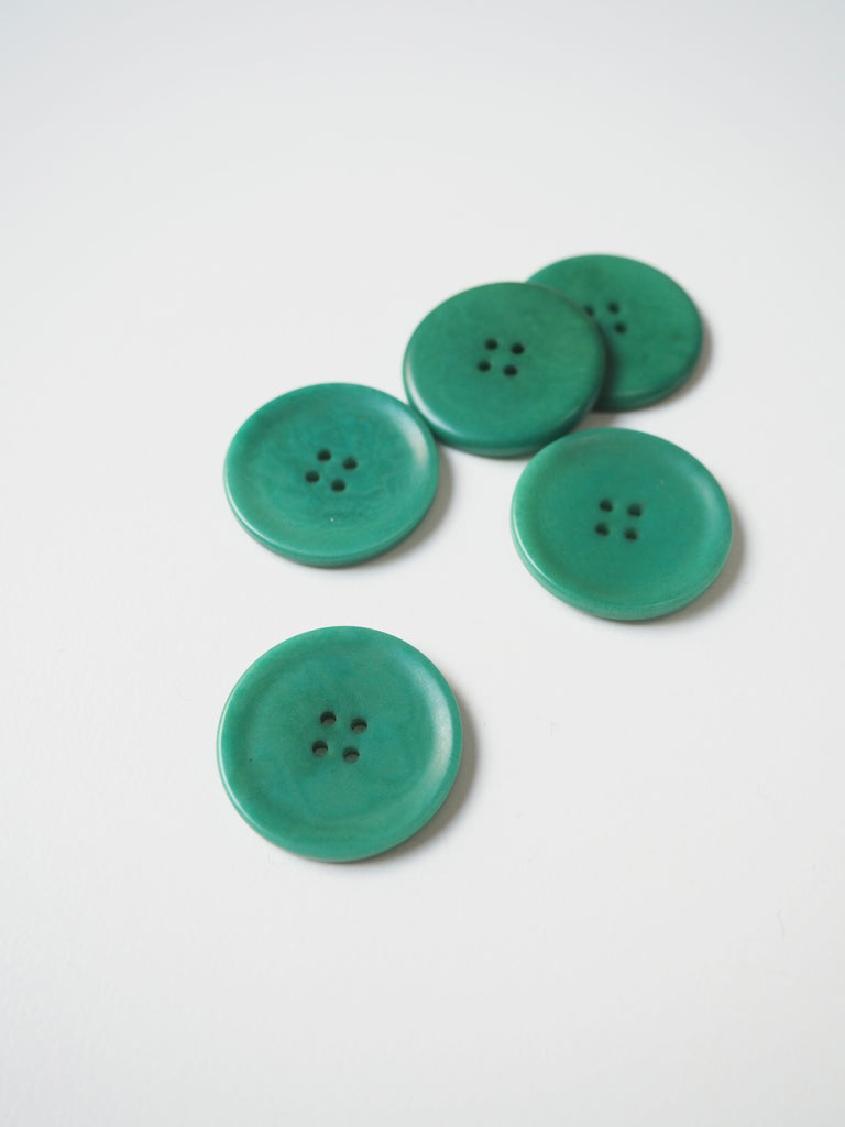 Green Corozo Buttons 27mm