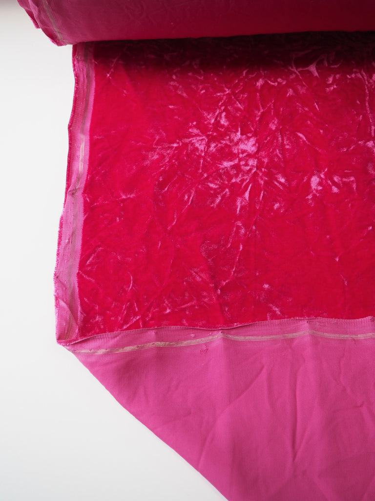 Hot Pink Micro Viscose Velvet