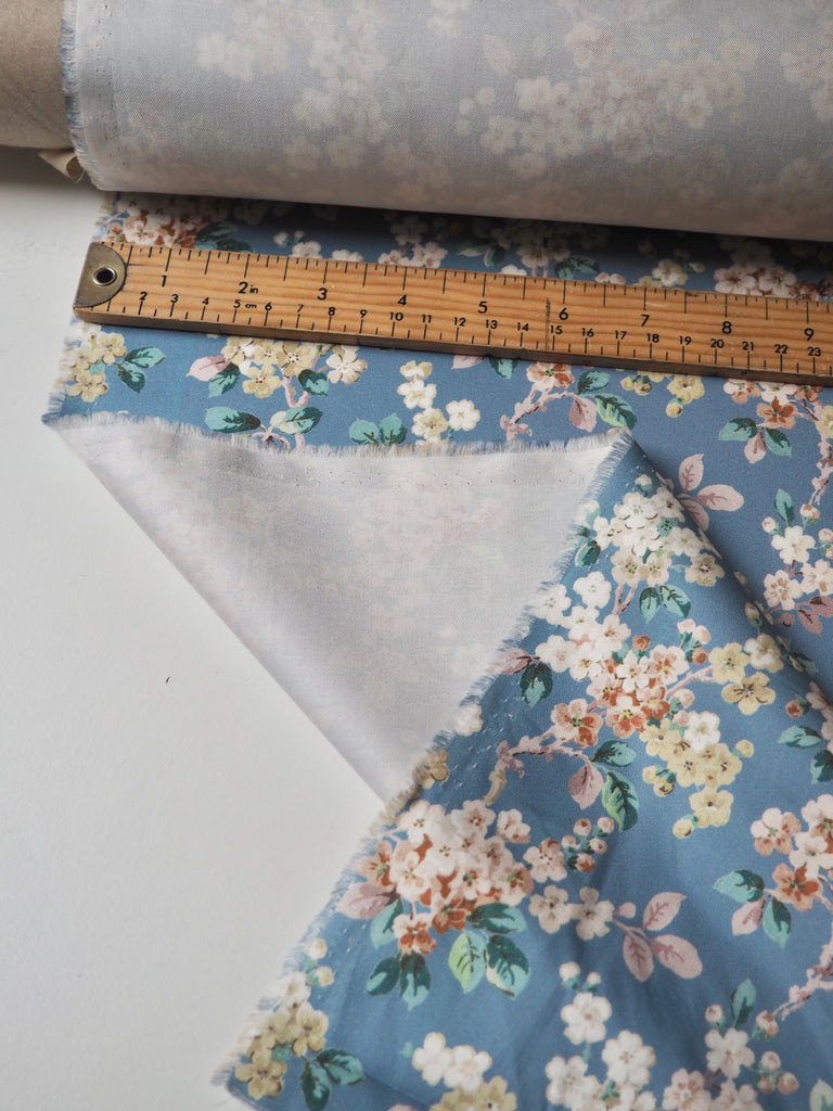 Liberty Blue Blossom Cotton Twill