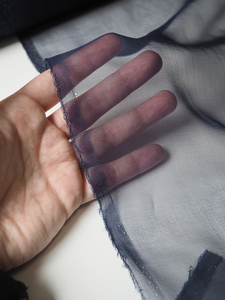 Midnight Silk Chiffon