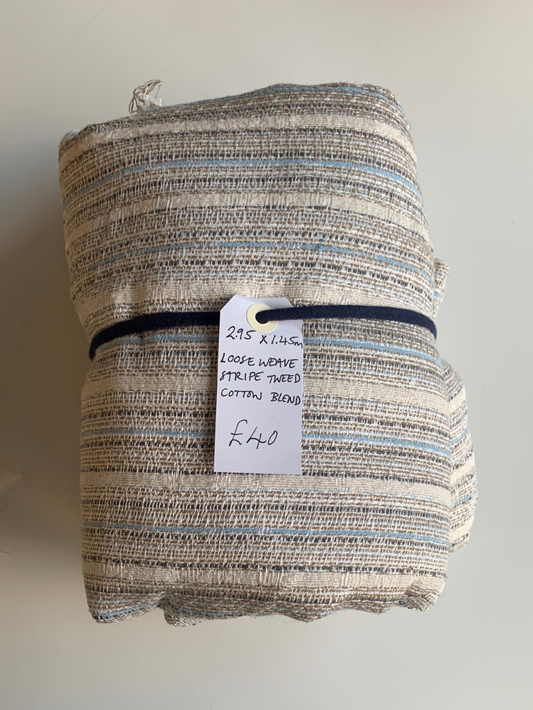 Stripe Tweed Cotton Blend Remnant