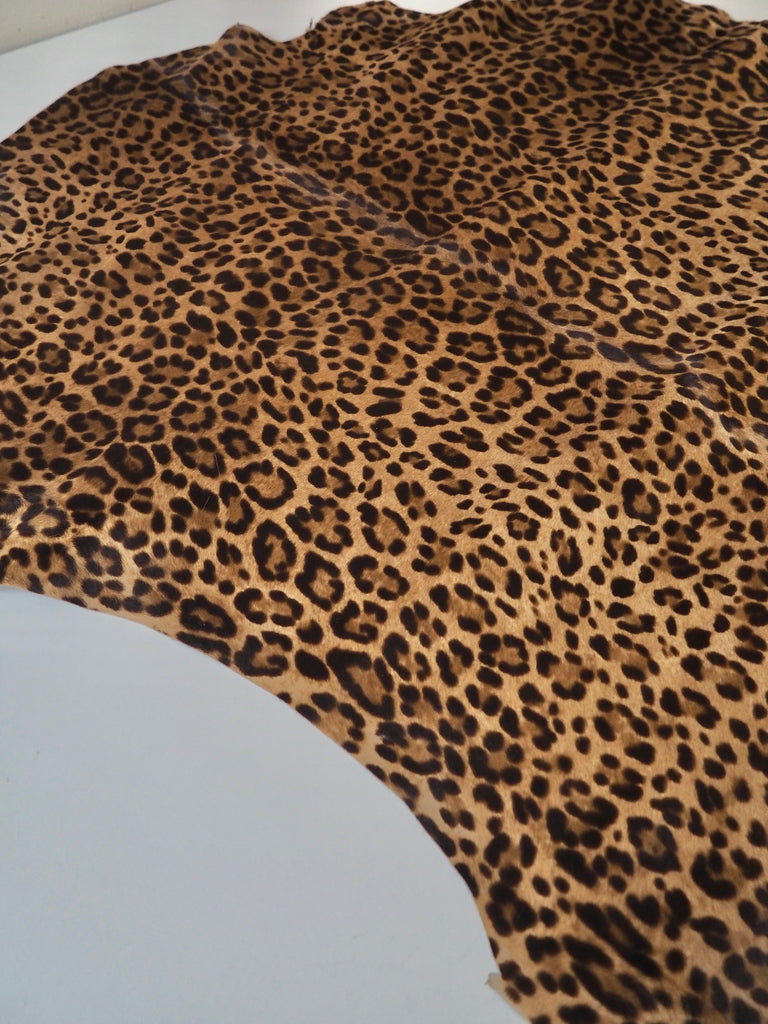 Light Leopard Print Pony Calfskin