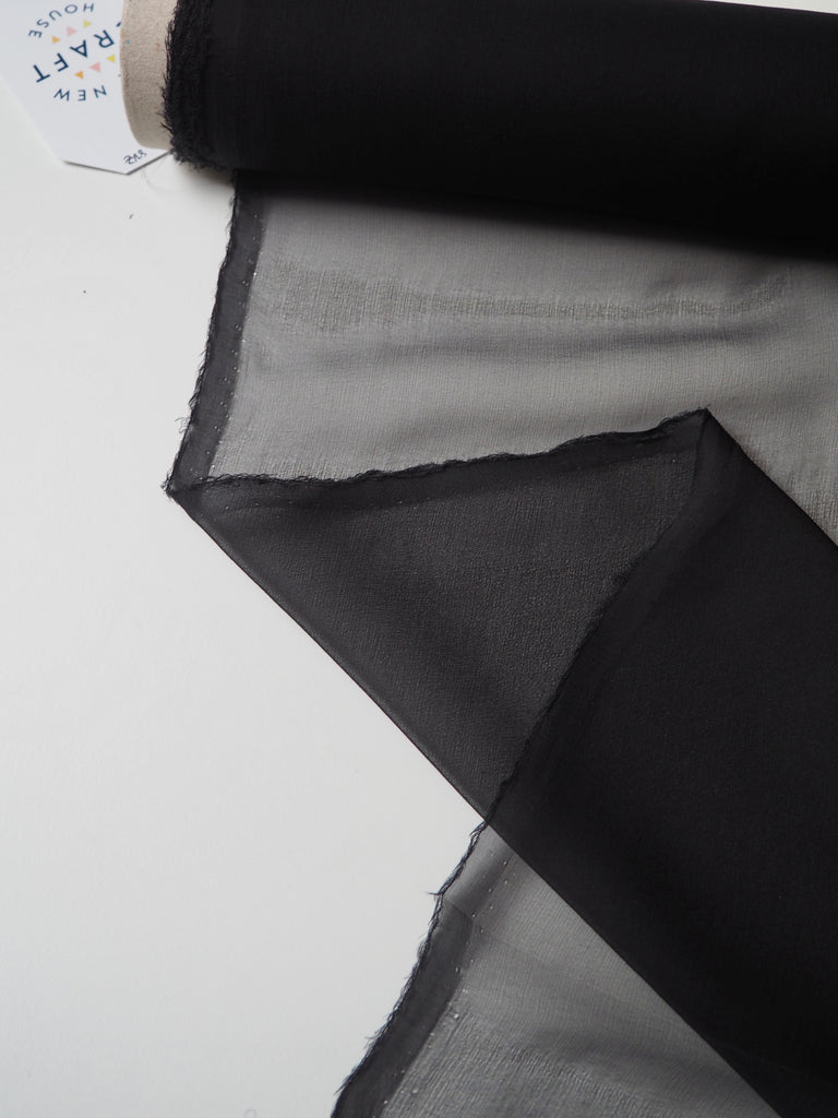 Black Silk Chiffon
