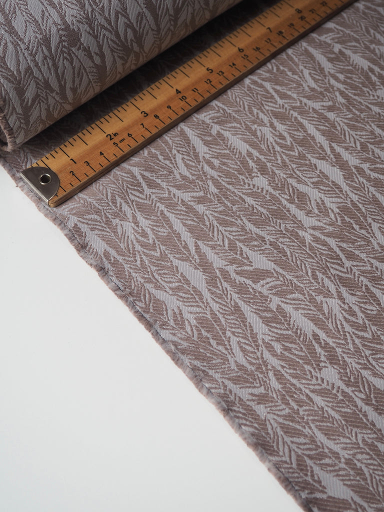 Taupe Feather Jacquard