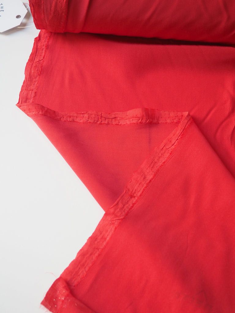 Red Silk Crepe