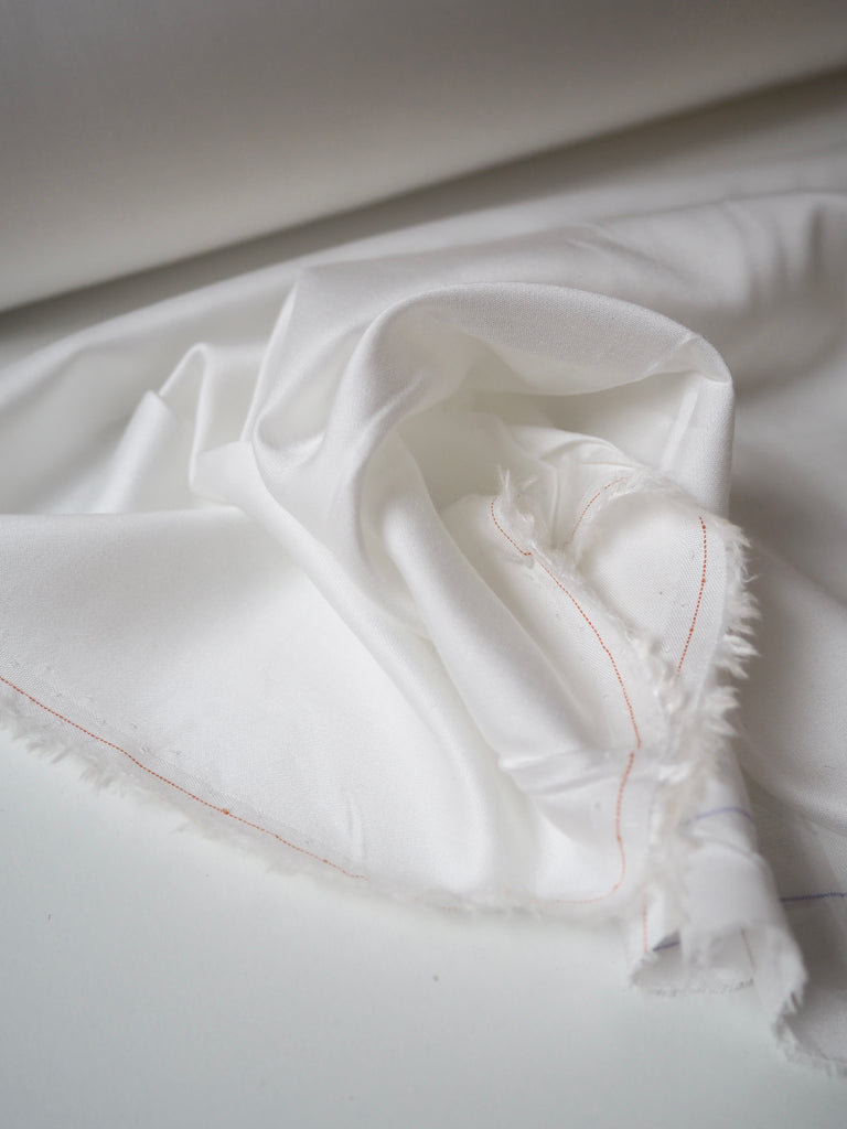 White Sateen Viscose