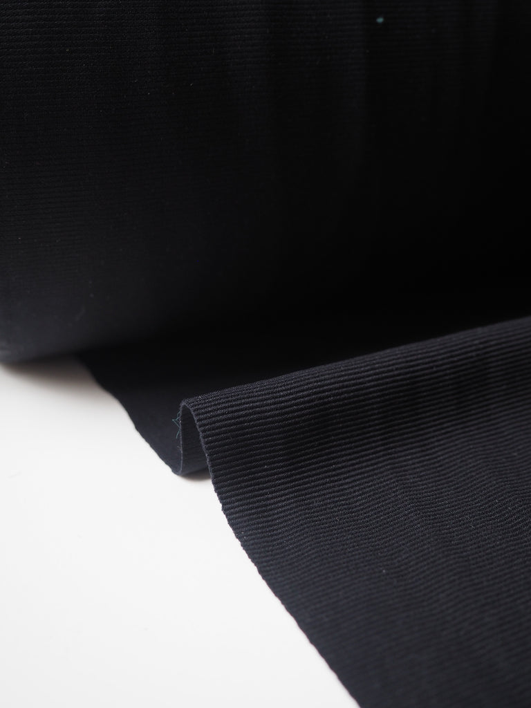 Black Faille Performance Jersey