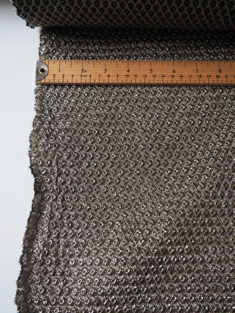 Gold Metallic Dot Cloqué