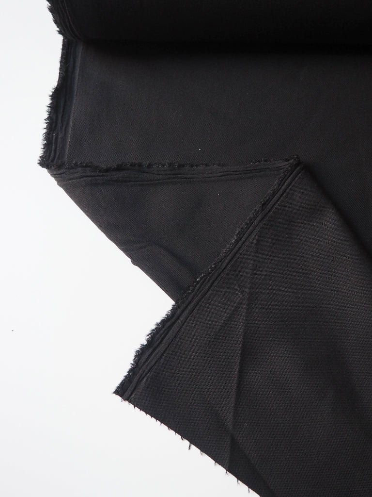 Black Stretch Mediumweight Woven