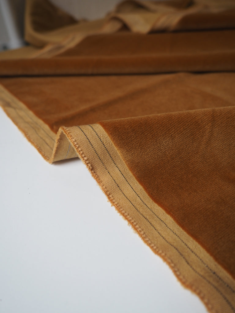 Mustard Cotton Velvet