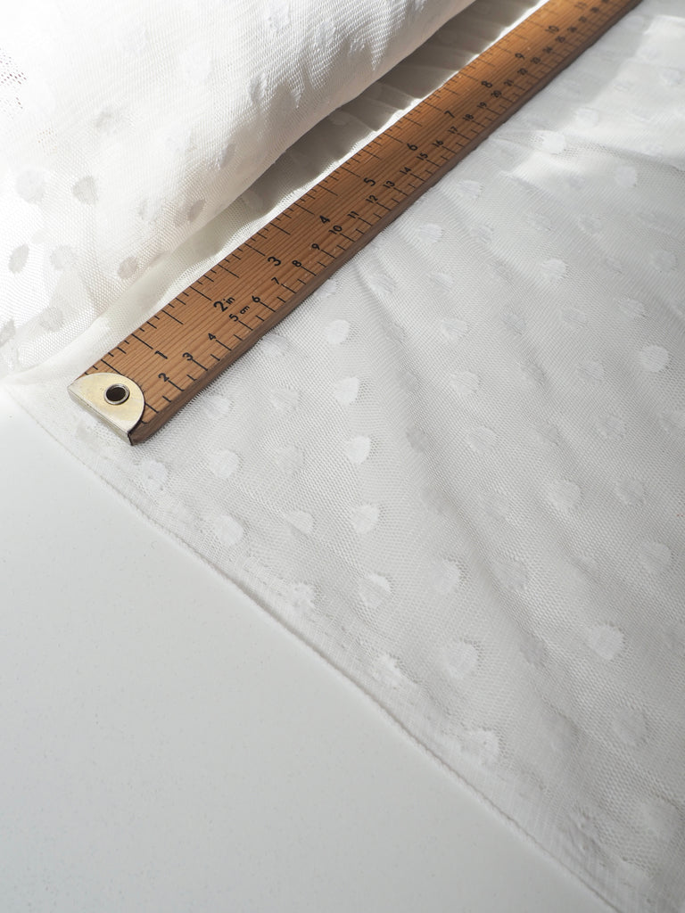 White Polka Dot Tulle