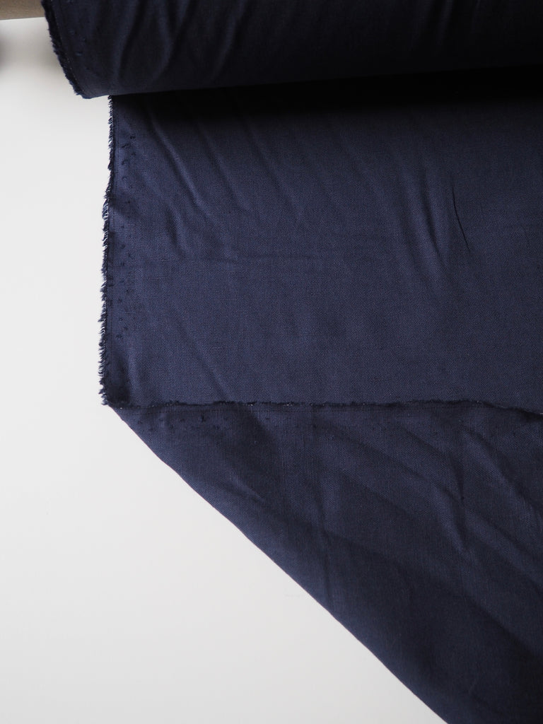 Marine Blue Linen