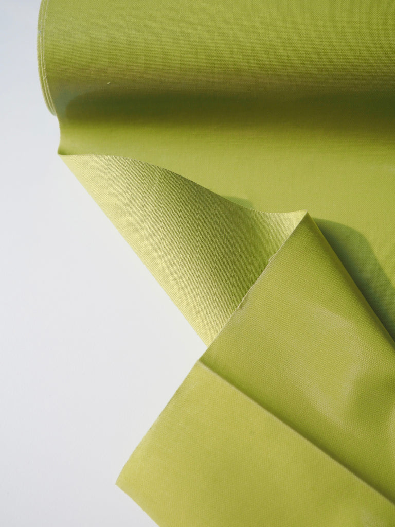 Lime Patent Cotton Oilcloth