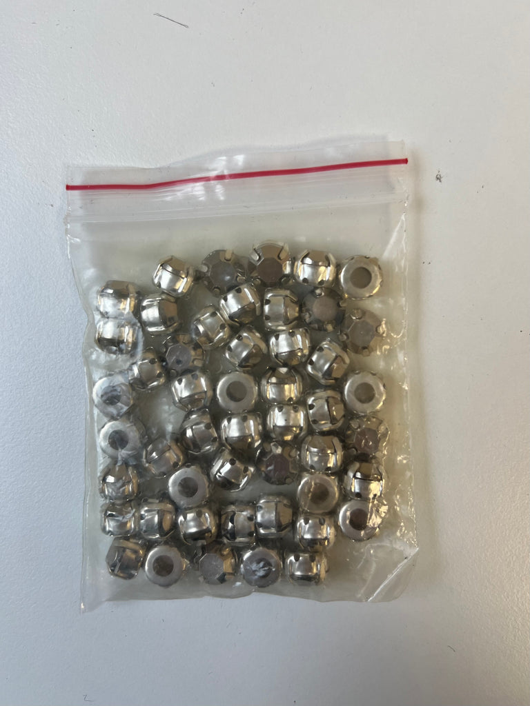 Silver Gem Beads 30g