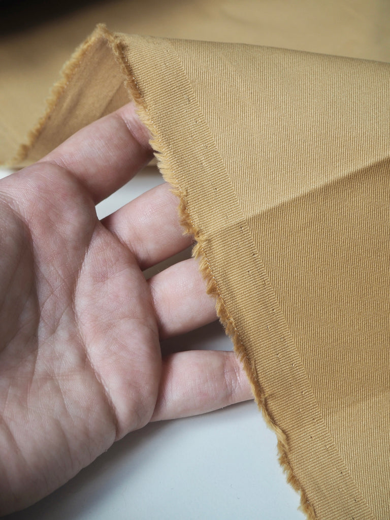 Caramel Stretch Cotton Twill 215gsm