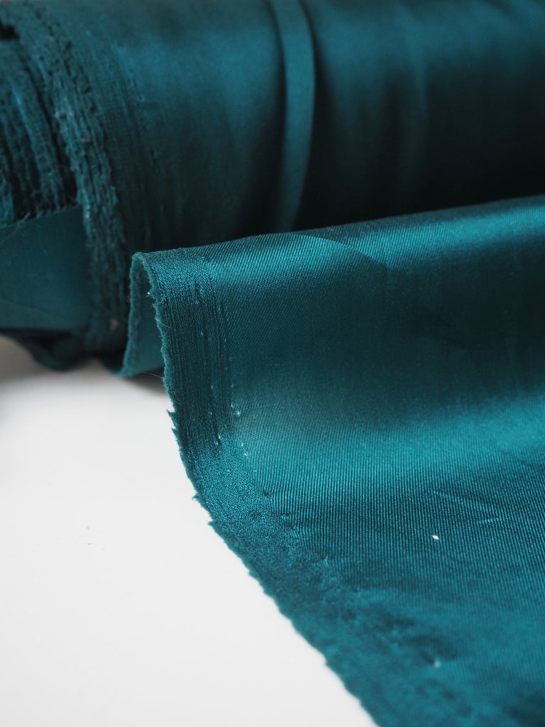 Teal Stretch Acetate Satin Twill Lining