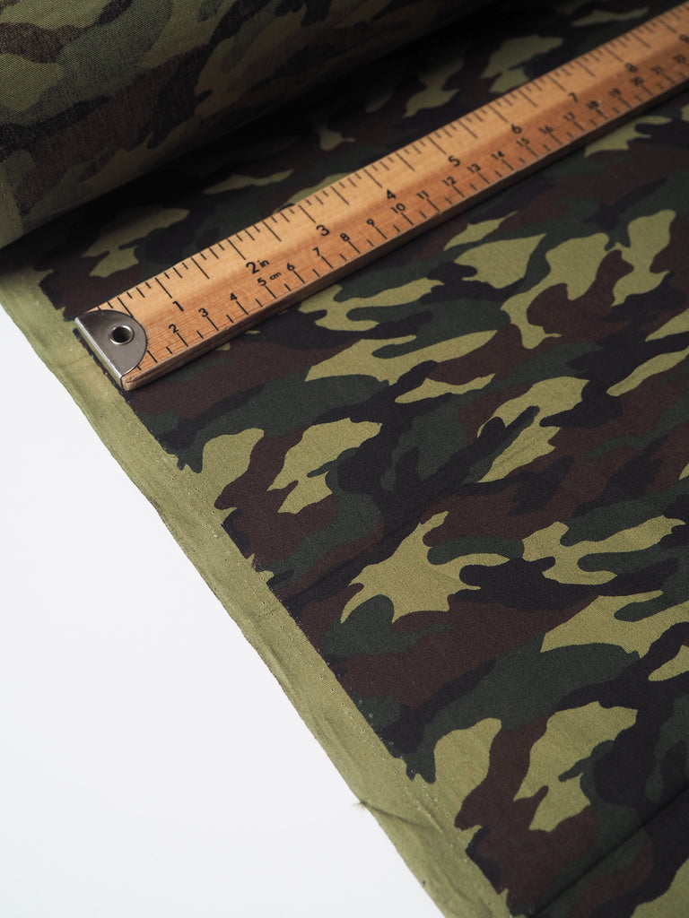 Green Camouflage Cotton