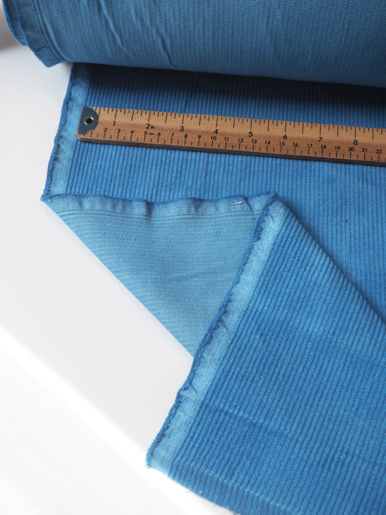 Blue Cotton Corduroy