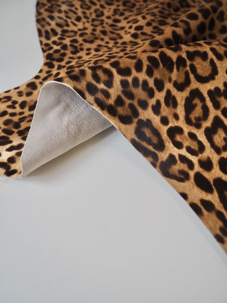 Light Leopard Print Pony Calfskin