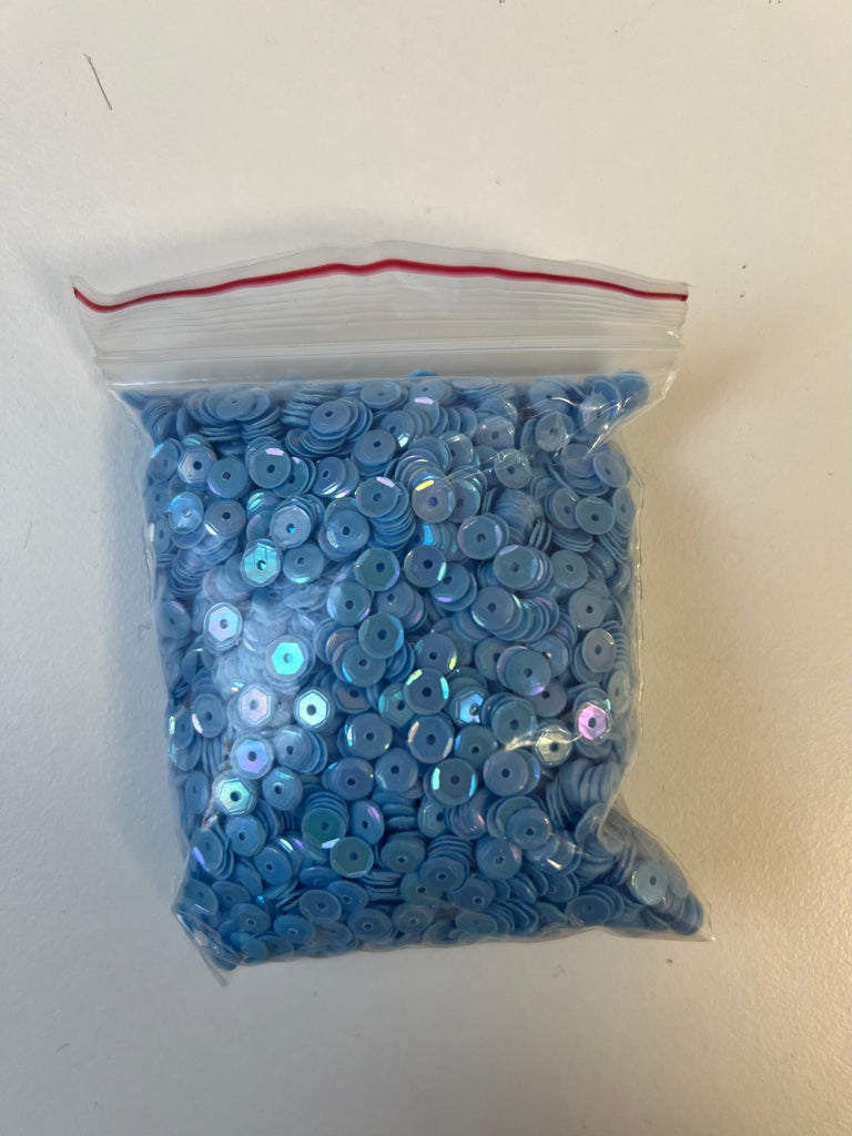 Iridescent Blue Sequins 50g
