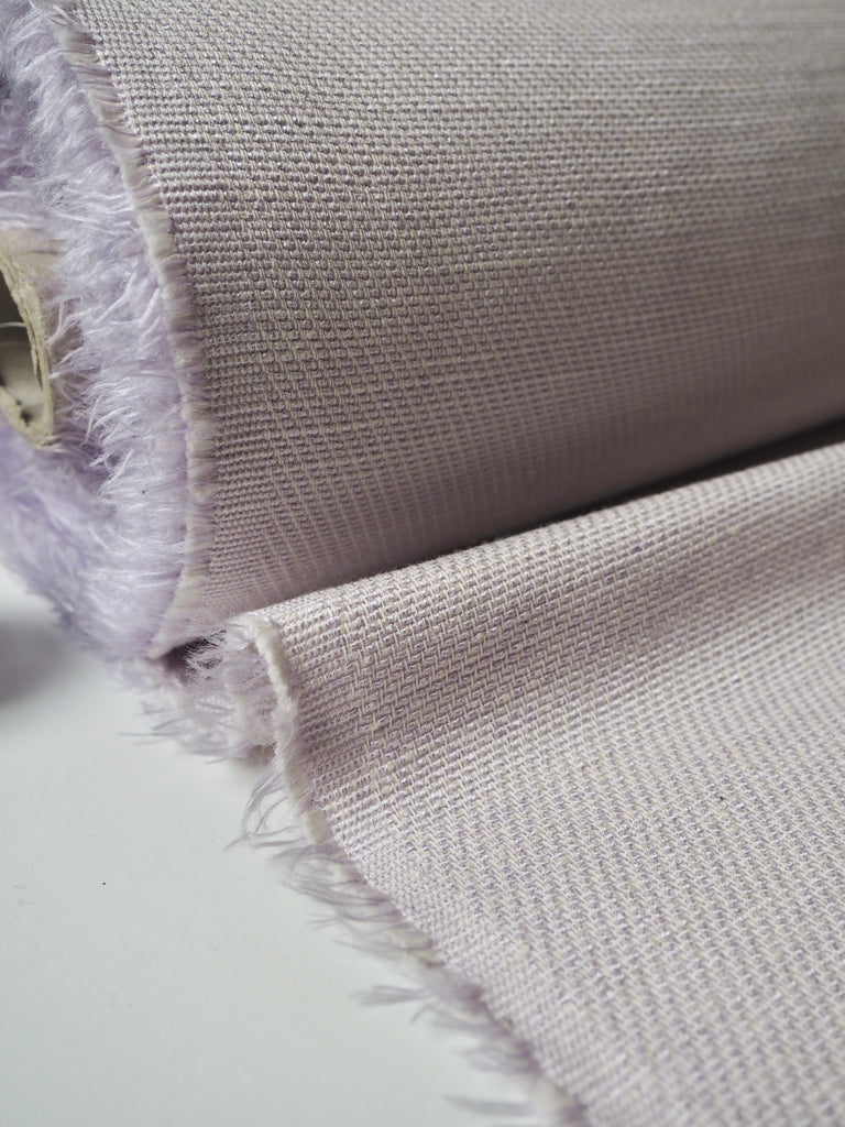 Lilac Cotton/Viscose Tweed