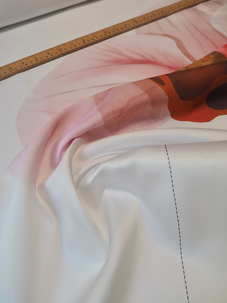Floral Satin Twill Panels
