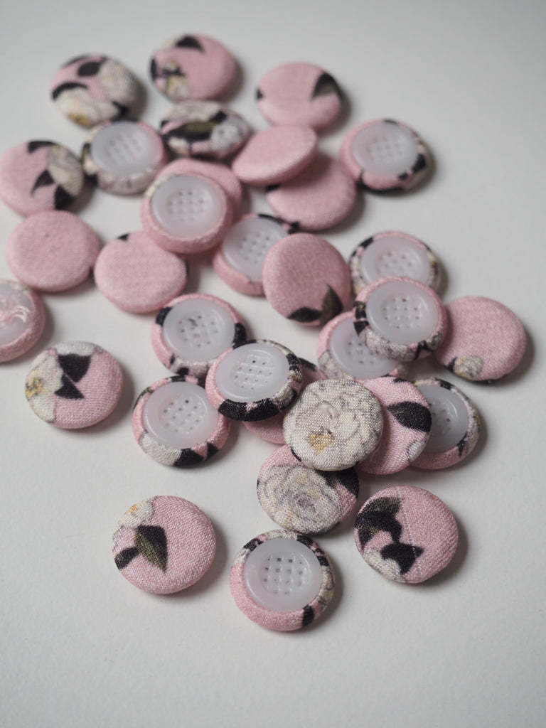Desdemona Satin Crepe Fabric Covered Buttons 12mm