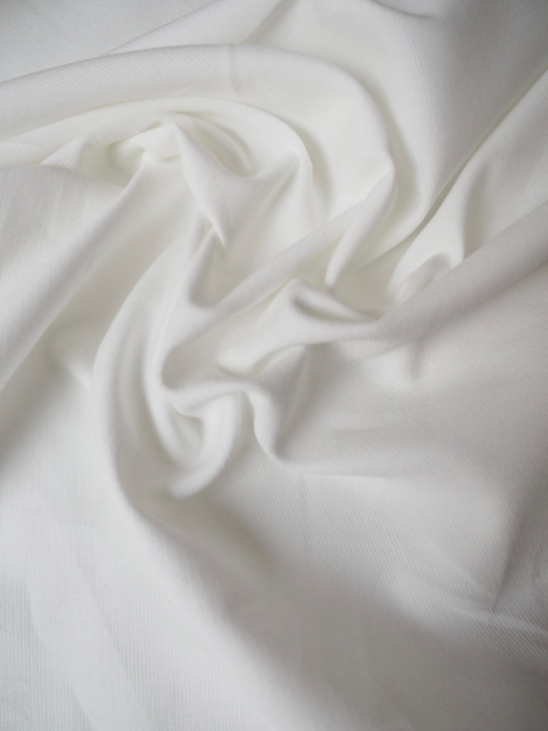 White Cotton Faille