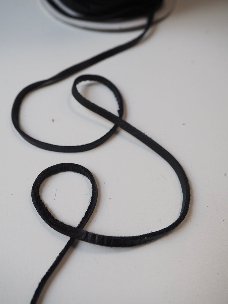 Black Leather Cord 3mm
