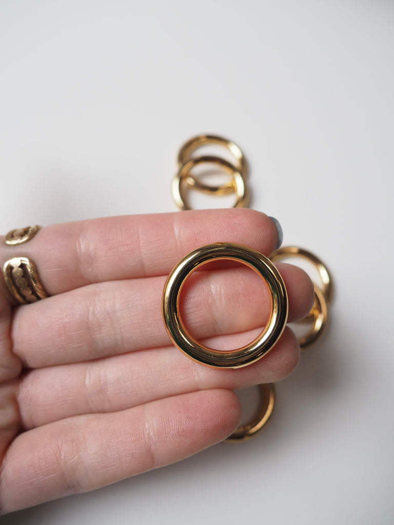 Gold Chunky Ring 27mm