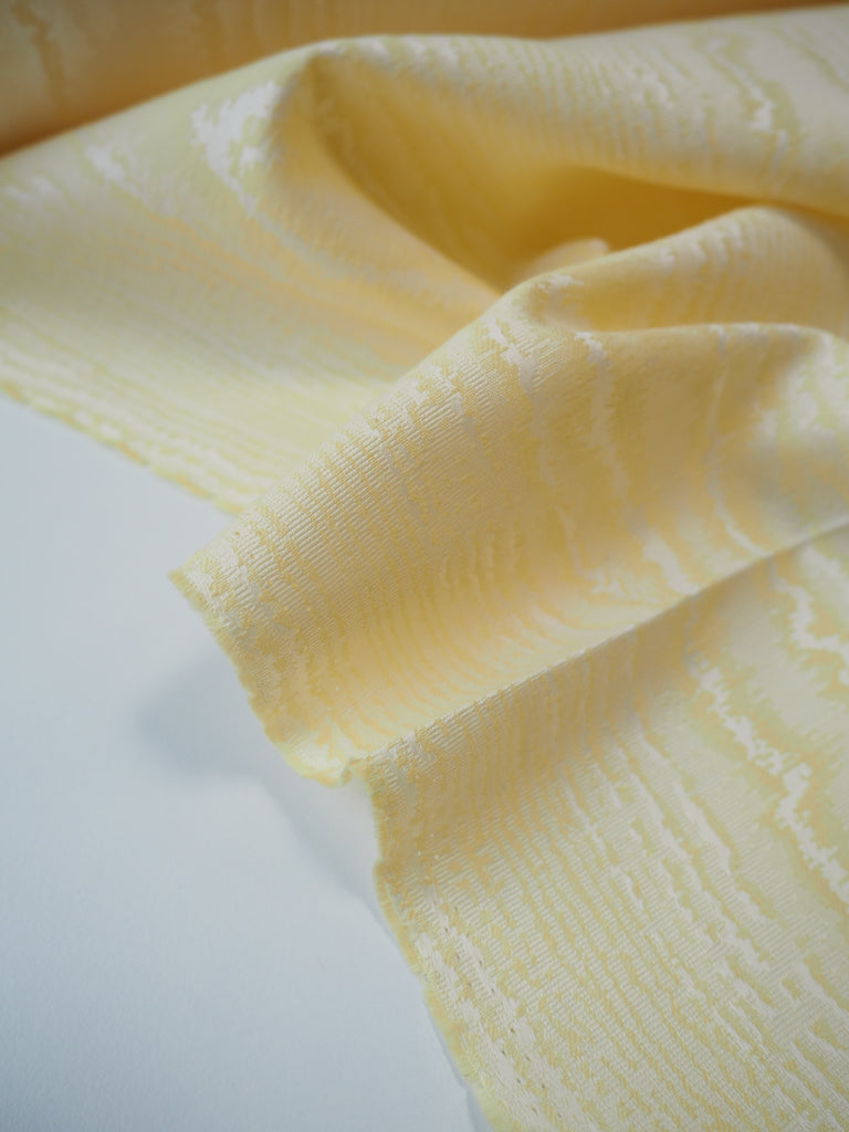 Yellow Cotton Moiré