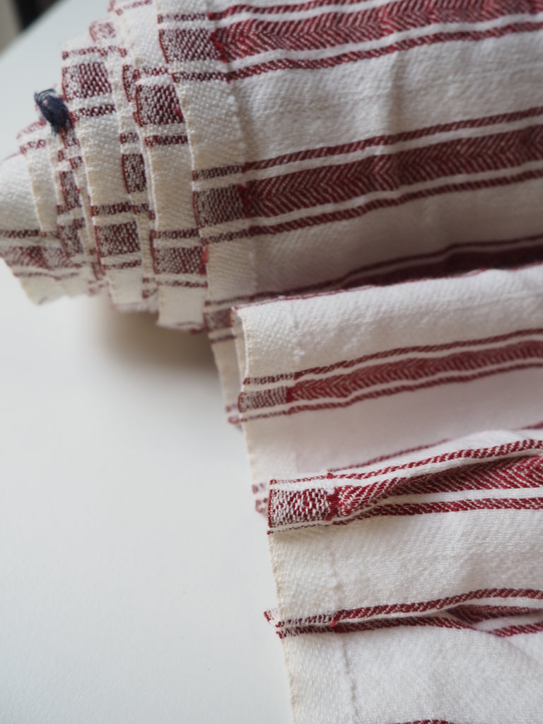 Lyon Red Stripe Linen Cotton