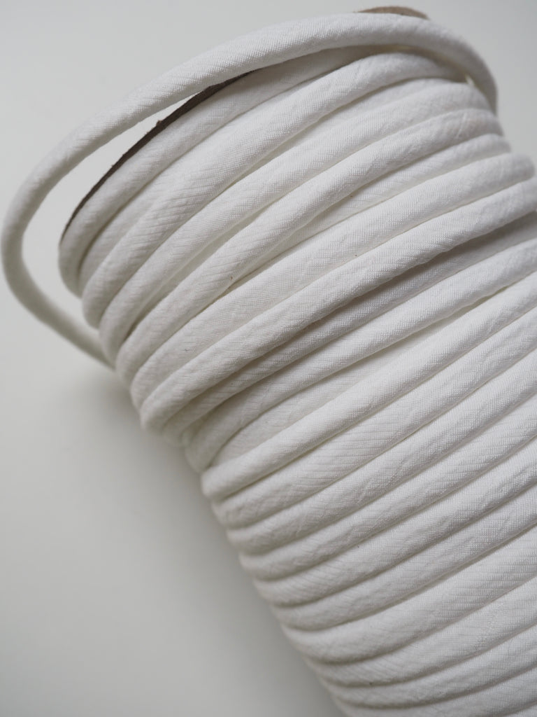 White Viscose Covered Cording 7mm