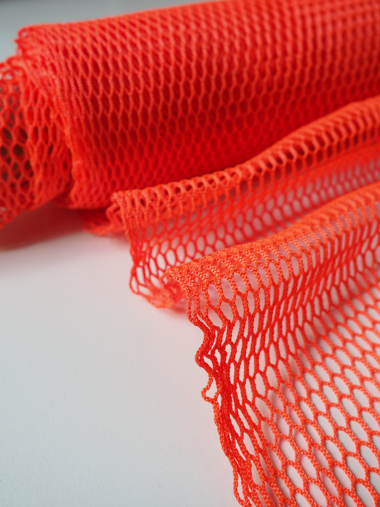Red Nylon Netting Fabric