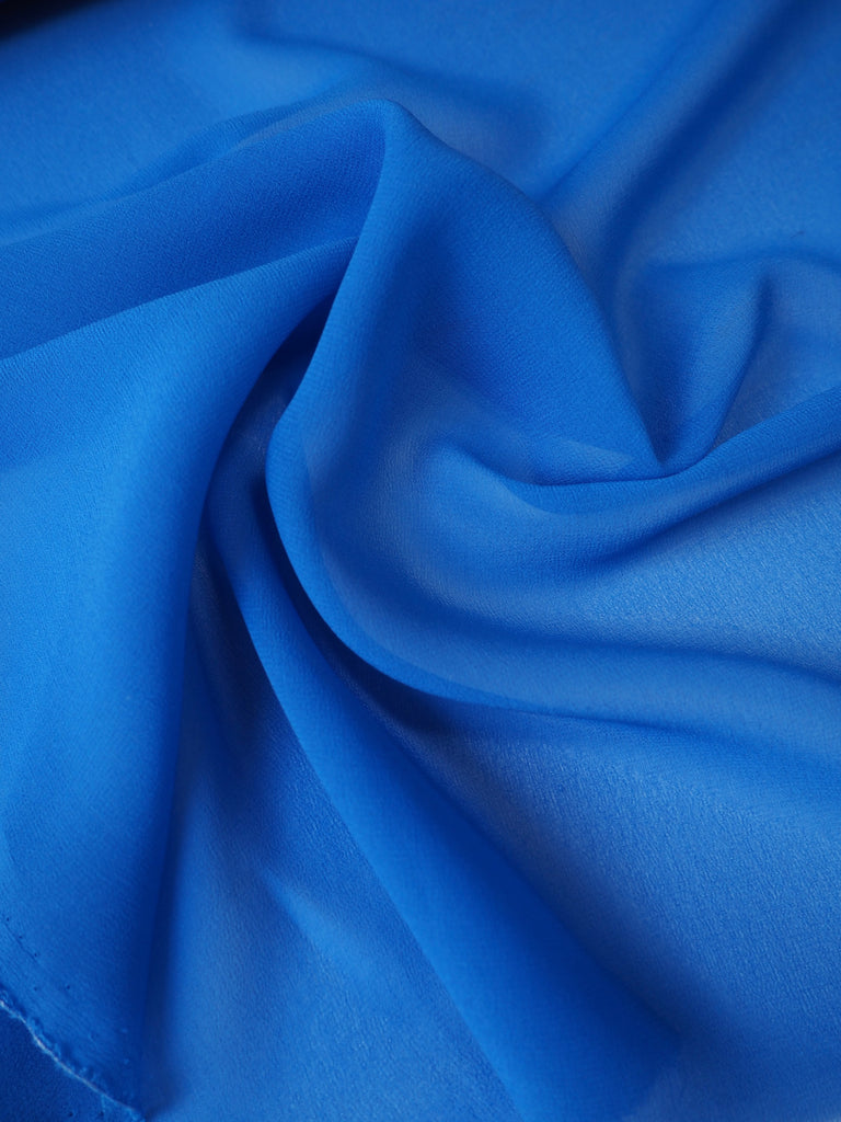 Cobalt Silk Chiffon