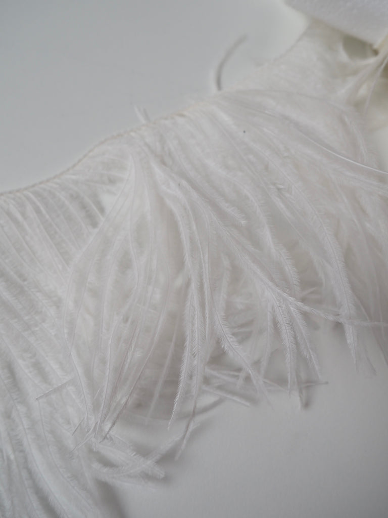 Off-White Ostrich Feather Fringing