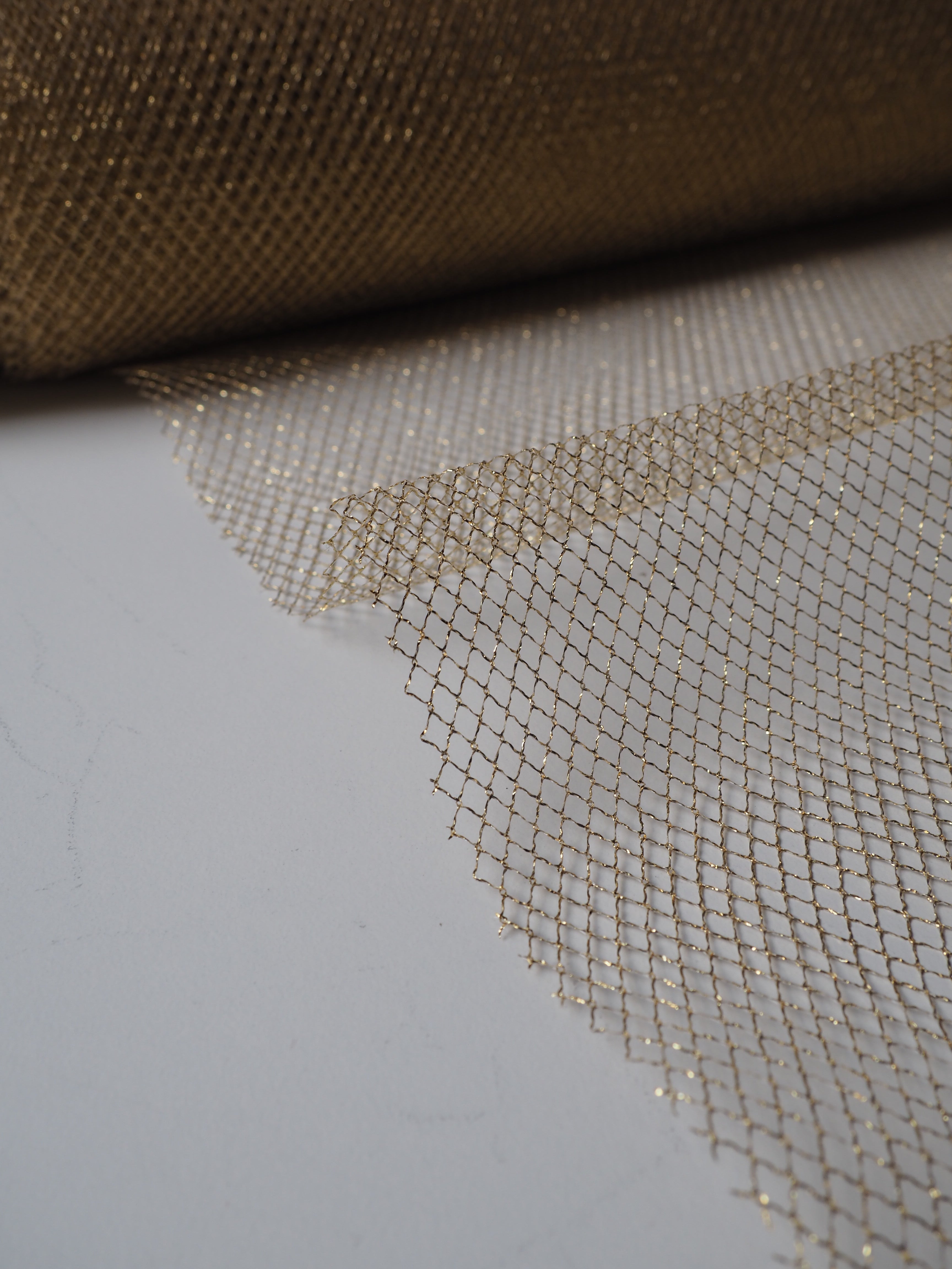 Bright Gold Lurex Large Fishnet – The New Craft House